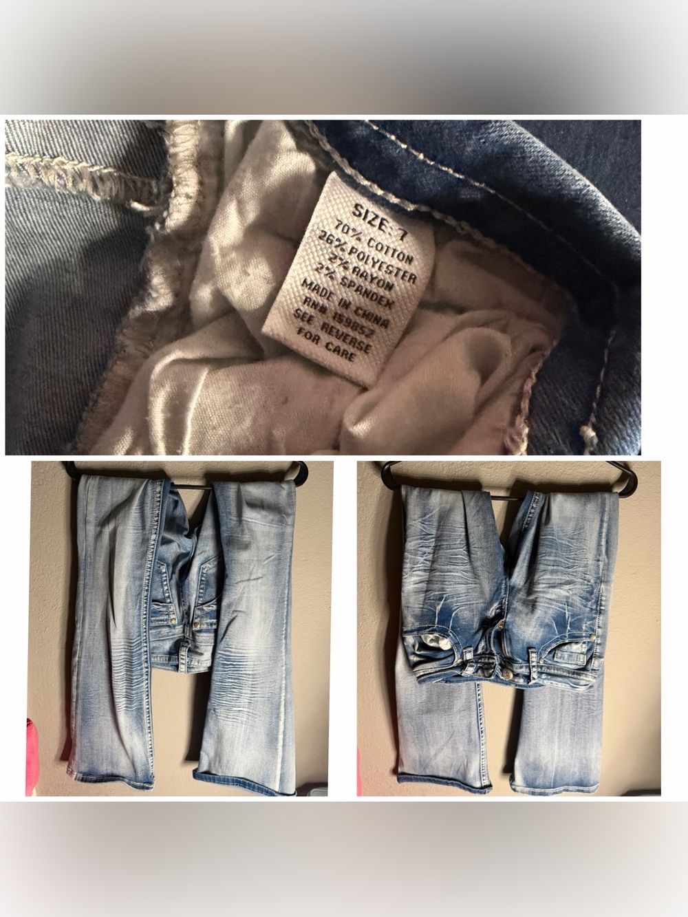Light Blue Washed Jeans - Classic Casual Fit - Picture 4 of 4